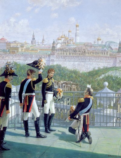 Le roi prussien Friedrich Wilhelm II (1744-97) remerciant Moscou, 1896 - Nikolai Sergeyevich Matveyev